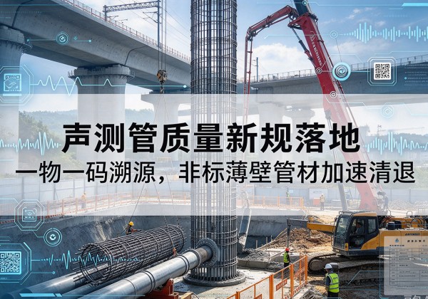 安龙声测管质量新规落地，一物一码溯源，非标薄壁管材加速清退