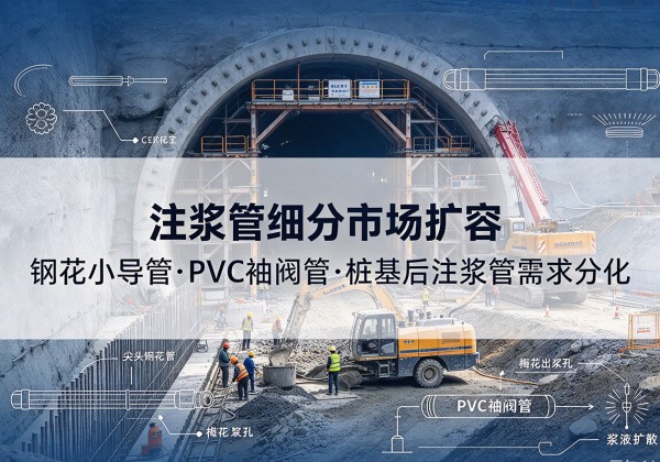 安龙注浆管细分市场扩容，隧道钢花小导管、PVC 袖阀管、桩基后注浆管需求分化